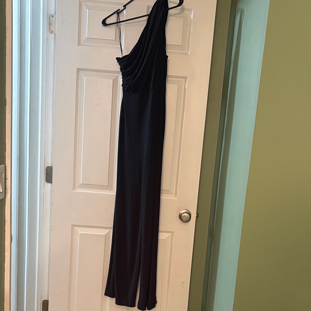 Express Black One-Shoulder Jumpsuit - Picture 2 of 2